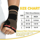 Copper Wrist + Hand Compression Brace