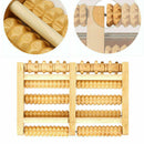 Wooden 5 Roller Foot Massager