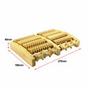 Wooden 5 Roller Foot Massager